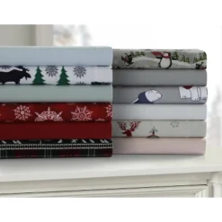 3pc Heavyweight Flannel Solid Oversized Duvet Set - Tribeca Living