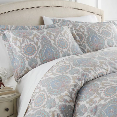 Southshore Fine Living Boho Paisley Oversized Ultra-soft Duvet Cover Set With Shams 1 Southshore Fine Living Boho Paisley Oversized Ultra-soft Duvet Cover Set With Shams