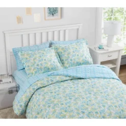 Happy Floral Microfiber Duvet Set Blue - Poppy & Fritz 18 Happy Floral Microfiber Duvet Set Blue - Poppy & Fritz -Bedding Store GUEST 0db23b9c 47d3 4b3f a0d1 7798983b71fe