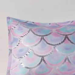 Daphne Metallic Printed Reversible Duvet Cover Set Aqua/Purple -Bedding Store GUEST 125ba199 ab0d 41f6 97c9 1bb146107ae6