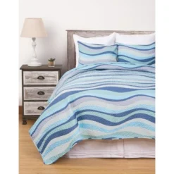 C&F Home Seawaves Coastal Beach Quilt Set -Bedding Store GUEST 125ea892 1fb7 461b 8a2f 835876d16310