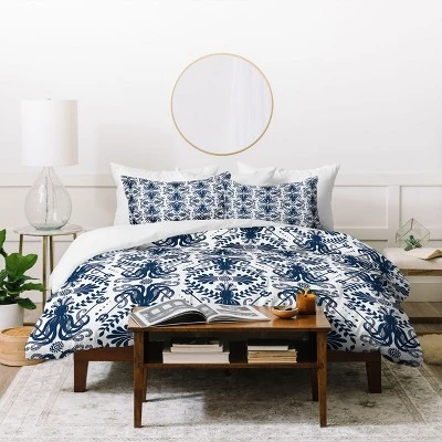 Heather Dutton Geometric Mythos Oceanic Duvet Set - Deny Designs 1 Heather Dutton Geometric Mythos Oceanic Duvet Set - Deny Designs