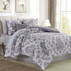 RT Designer's Collection 5 Piece Skylar Damask Printed Complement To Any Bedroom Decor Comforter Set 5 RT Designer's Collection 5 Piece Skylar Damask Printed Complement To Any Bedroom Decor Comforter Set -Bedding Store GUEST 181ce9cb 848e 4543 9cc0 43f18062fd1a