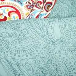 Lush Décor 3pc Boho Chic Reversible Oversized Cotton Quilt Set Seafoam/Red 9 Lush Décor 3pc Boho Chic Reversible Oversized Cotton Quilt Set Seafoam/Red -Bedding Store GUEST 1cce67b5 2386 4539 b332 128445bac25f