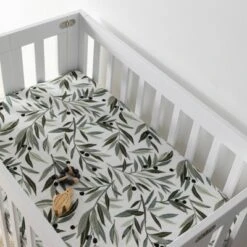 Babyletto Olive Branches Muslin Mini Crib Sheet -Bedding Store GUEST 1f2ec3f0 a011 4db4 9232 6360d6956cd2
