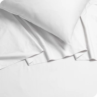 300 Thread Count Organic Cotton Percale Bed Sheet Set By Bare Home 6 300 Thread Count Organic Cotton Percale Bed Sheet Set By Bare Home - Image 6