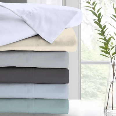 300 Thread Count Wrinkle Resistant Solid Sheet Set - Color Sense 5 300 Thread Count Wrinkle Resistant Solid Sheet Set - Color Sense - Image 5