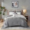 8pc Wilona Embroidered Comforter Set Gray - 510 Design