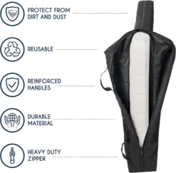 Movable Queen Mattress Bag With Extra Strong Zipper - Black -Bedding Store GUEST 260bbdfb ed15 44f8 88ee 608dc5dc91c0