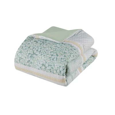 5pc Tulia Seersucker Comforter Bedding Set With Throw Pillows Green - Madison Park 9 5pc Tulia Seersucker Comforter Bedding Set With Throw Pillows Green - Madison Park - Image 9