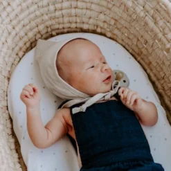 Ely's & Co. Baby Fitted Bassinet Sheet 100% Combed Jersey Cotton Grey And White Dottie Design 7 Ely's & Co. Baby Fitted Bassinet Sheet 100% Combed Jersey Cotton Grey And White Dottie Design -Bedding Store GUEST 27da1ed6 fac6 4325 aba7 be9cf1f44653