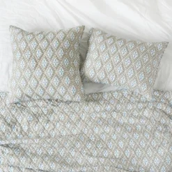 Carol & Frank 26" X 26" Liam Sky Handcrafted Euro Sham