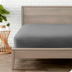 400 Thread Count Organic Cotton Sateen Fitted Sheet By Bare Home -Bedding Store GUEST 2ea4e88e 927a 45e3 94b6 7b22435e8447