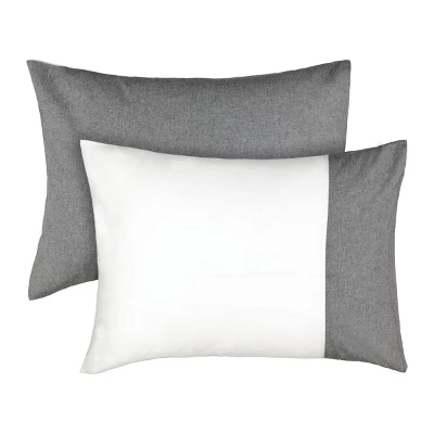 Vue Kinsley Chambray Colorblock Duvet Cover Set 3 Vue Kinsley Chambray Colorblock Duvet Cover Set - Image 3