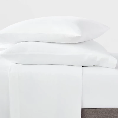 Garment Washed Microfiber Solid Sheet Set - Room Essentials™ 1 Garment Washed Microfiber Solid Sheet Set - Room Essentials™