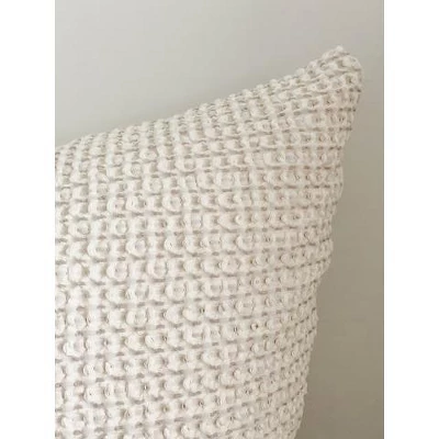 20x20 Down Alternative Cotton Waffle Weave Pillow - Anaya 4 20x20 Down Alternative Cotton Waffle Weave Pillow - Anaya - Image 4
