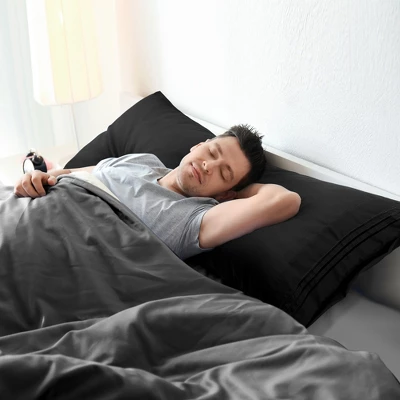 PiccoCasa Microfiber Embroidery Zipper Closure Body Pillowcases 1Pc 1 PiccoCasa Microfiber Embroidery Zipper Closure Body Pillowcases 1Pc