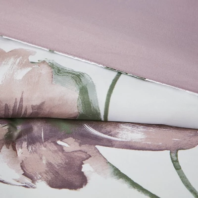 Madison Park Robin Floral Comforter Bedding Set With Bed Sheets Mauve 5 Madison Park Robin Floral Comforter Bedding Set With Bed Sheets Mauve - Image 5