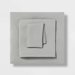 Twin/Twin XL Garment Washed Microfiber Solid Sheet Set - Room Essentials™ -Bedding Store GUEST 3566a3de d45c 462a b559 85e6627b725f