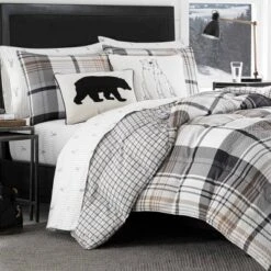 Plaid Normandy Reversible Comforter Set - Eddie Bauer -Bedding Store GUEST 3c6a9ea4 fc47 4525 96f5 326a94b7d6cd