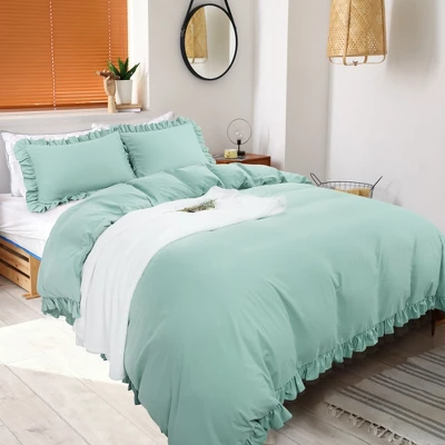 PiccoCasa 110GSM Brushed Microfiber Soft Duvet Cover Set With Corner Ties 3 Pcs 1 PiccoCasa 110GSM Brushed Microfiber Soft Duvet Cover Set With Corner Ties 3 Pcs