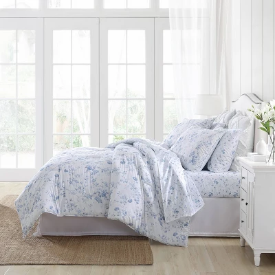 Laura Ashley Belinda Comforter Bedding Set Blue 2 Laura Ashley Belinda Comforter Bedding Set Blue - Image 2