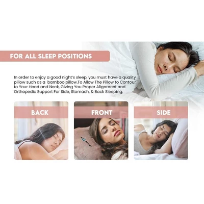 J&V TEXTILES Ultra-Luxury Memory Foam Pillow – Hypoallergenic Bed Pillow Outer Fabric Covering 2-Pack (King) 6 J&V TEXTILES Ultra-Luxury Memory Foam Pillow – Hypoallergenic Bed Pillow Outer Fabric Covering 2-Pack (King) - Image 6