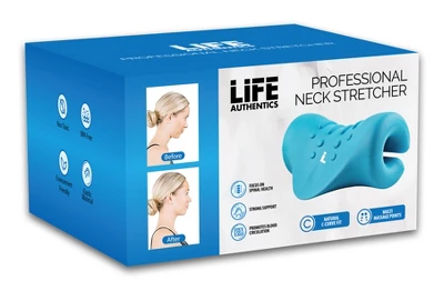 Life Authentics Professional Cervical Neck Pillow - Foam Neck Stretcher, Focus On Spinal Support Tmj Relief 1 Life Authentics Professional Cervical Neck Pillow - Foam Neck Stretcher, Focus On Spinal Support Tmj Relief