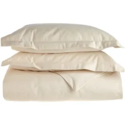 1500 Thread Count Solid Deep Pocket Cotton Luxury Premium Duvet Cover Set With Pillow Shams By Blue Nile Mills