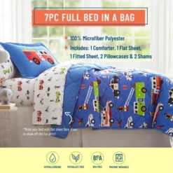 Wildkin Kids Microfiber Bed In A Bag For Boys & Girls