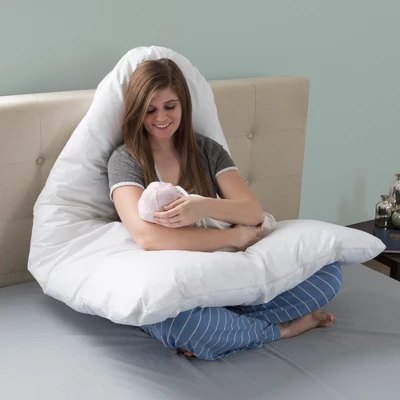 Pregnancy Support Pillow White - Yorkshire Home 4 Pregnancy Support Pillow White - Yorkshire Home - Image 4