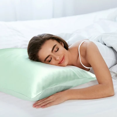 1 Pc 100% Mulberry Silk Fabric Pillow Case - PiccoCasa 4 1 Pc 100% Mulberry Silk Fabric Pillow Case - PiccoCasa - Image 4