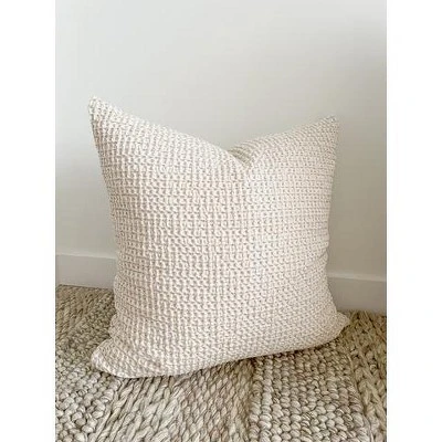 20x20 Down Alternative Cotton Waffle Weave Pillow - Anaya 2 20x20 Down Alternative Cotton Waffle Weave Pillow - Anaya - Image 2