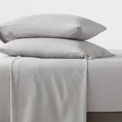 Featured Products 9 Full Garment Washed Microfiber Solid Sheet Set Gray - Room Essentialsā¢