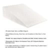 Hastings Home Memory Foam Wedge Pillow With Bamboo Fiber Cover - Ivory