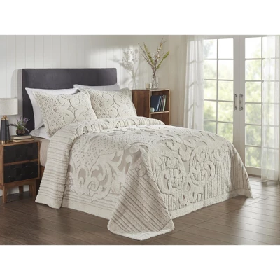 Serenity Collection 100% Cotton Tufted Unique Luxurious Bedspread Set - Better Trends 2 Serenity Collection 100% Cotton Tufted Unique Luxurious Bedspread Set - Better Trends - Image 2