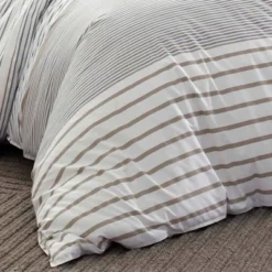 Eddie Bauer - Cooper Stripe Reversible Duvet Cover & Sham Set Beige -Bedding Store GUEST 7e75f797 70e9 41e7 ab06 1c2989ff99e4