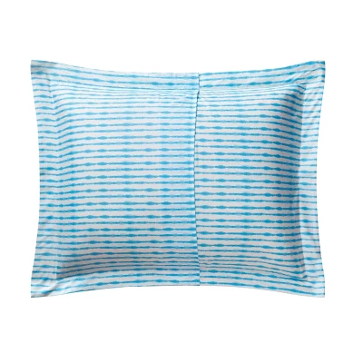 Happy Floral Microfiber Duvet Set Blue - Poppy & Fritz 6 Happy Floral Microfiber Duvet Set Blue - Poppy & Fritz - Image 6