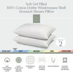 Ella Jayne 100% Cotton Dobby-Box Shell Down Alternative Pillow -Bedding Store GUEST 809d2b49 6ffd 4225 a2c2 6f0ce7403530