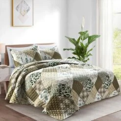 Peace Nest Lightweight Pre-washed Microfiber Quilt Coverlet Set