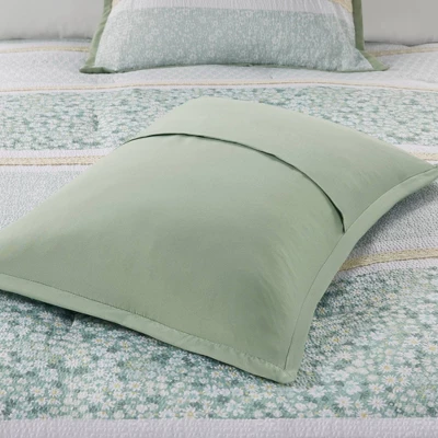 5pc Tulia Seersucker Comforter Bedding Set With Throw Pillows Green - Madison Park 4 5pc Tulia Seersucker Comforter Bedding Set With Throw Pillows Green - Madison Park - Image 4