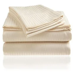 Embossed 1800 Series Wrinkle Resistant Stripe All Season Bed Sheet Set Ivory By Plazatex 5 Embossed 1800 Series Wrinkle Resistant Stripe All Season Bed Sheet Set Ivory By Plazatex -Bedding Store GUEST 87145ed1 30ed 4fee 962c decaaf36c463