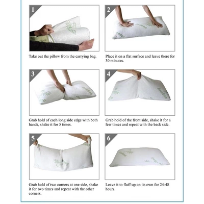 J&V TEXTILES Ultra-Luxury Memory Foam Pillow – Hypoallergenic Bed Pillow Outer Fabric Covering 2-Pack (King) 7 J&V TEXTILES Ultra-Luxury Memory Foam Pillow – Hypoallergenic Bed Pillow Outer Fabric Covering 2-Pack (King) - Image 7