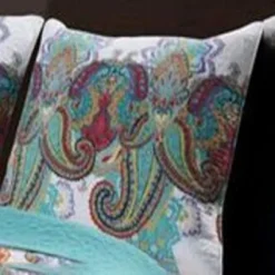 Nirvana Reversible Pillow Sham Standard 20" X 26"Multicolor By Greenland Home Fashion