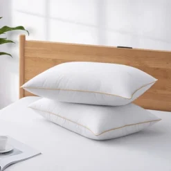 Puredown White Down Feather Bed Pillows With 300TC 100% Cotton Cover Set Of 2 11 Puredown White Down Feather Bed Pillows With 300TC 100% Cotton Cover Set Of 2 -Bedding Store GUEST 8ada9c0e 59f0 4ea8 9735 5fe9952e97df