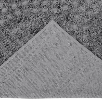 Set Of 3 Queen Rio Collection 100% Cotton Tufted Unique Luxurious Floral Design Bedspread And Sham Set Gray - Better Trends 3 Set Of 3 Queen Rio Collection 100% Cotton Tufted Unique Luxurious Floral Design Bedspread And Sham Set Gray - Better Trends - Image 3