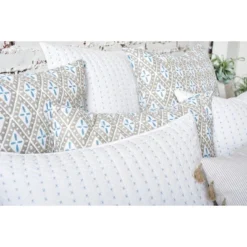 Carol & Frank 26" X 26" Liam Sky Handcrafted Euro Sham -Bedding Store GUEST 8eebcf37 e63f 4bed b683 ea7417a15bb5