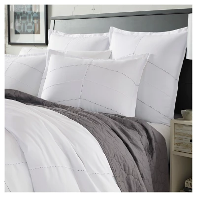 White Courtney Comforter Set - City Scene® 2 White Courtney Comforter Set - City Scene® - Image 2
