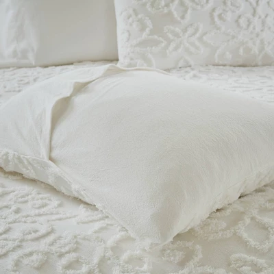 Amber Tufted Cotton Chenille Duvet Cover Set 5 Amber Tufted Cotton Chenille Duvet Cover Set - Image 5