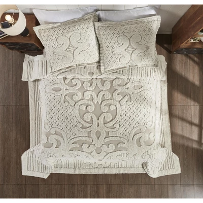 Serenity Collection 100% Cotton Tufted Unique Luxurious Bedspread Set - Better Trends 1 Serenity Collection 100% Cotton Tufted Unique Luxurious Bedspread Set - Better Trends